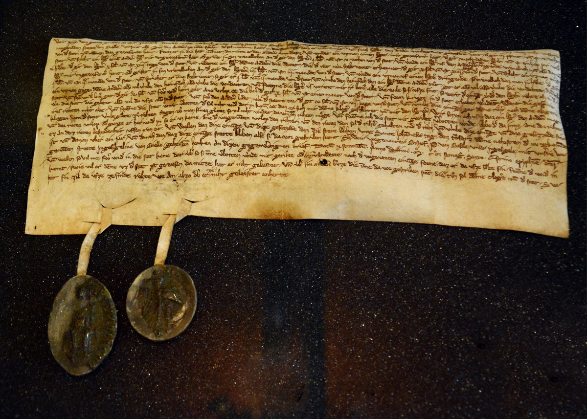 La paix urbaine de 1296, édicté par l’évêque Pierre Reich de Reichenstein.