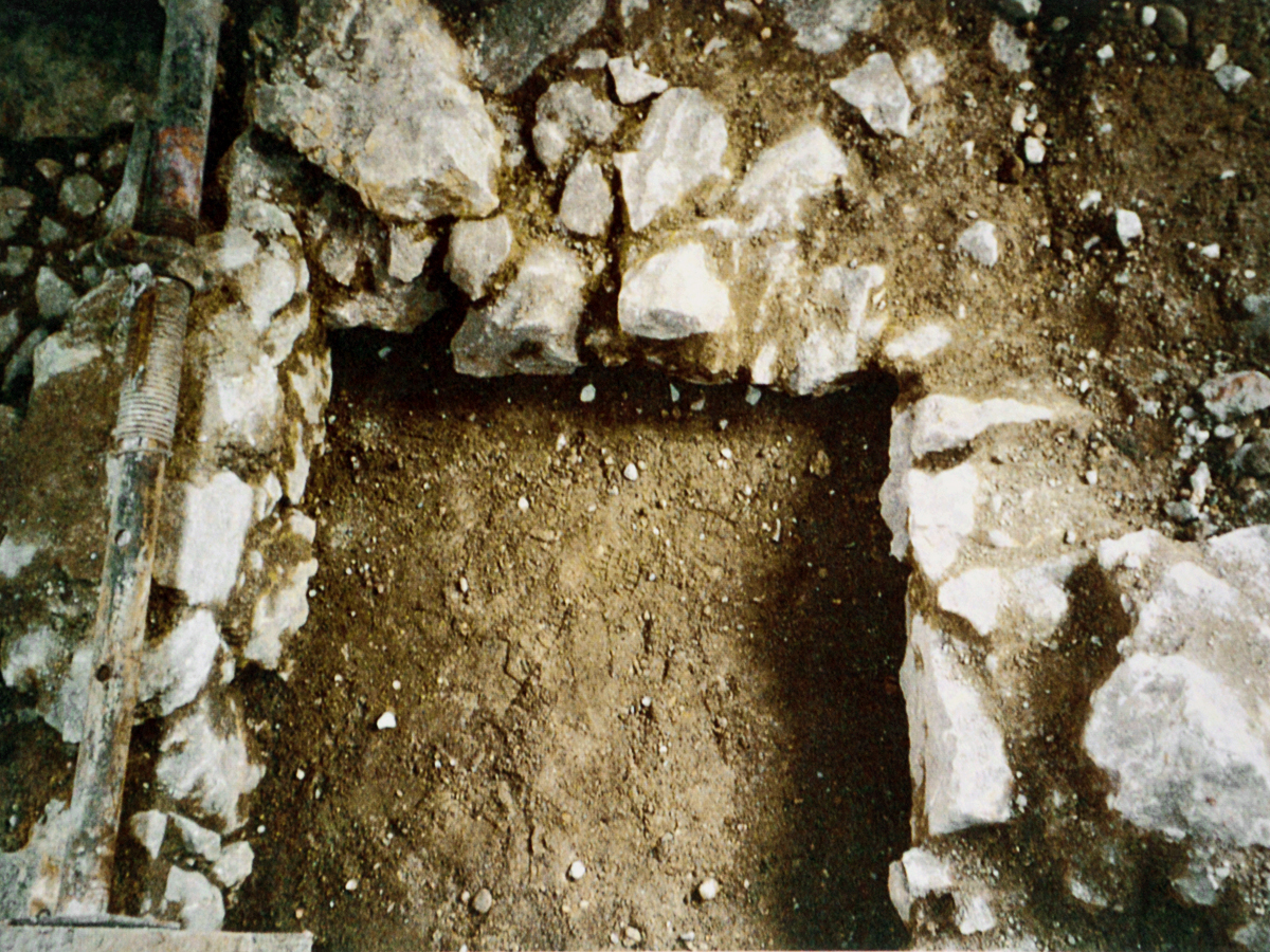 Ausgrabungsarbeiten 1996- 97 im Durchgang Untergasse und Gerbergass.
