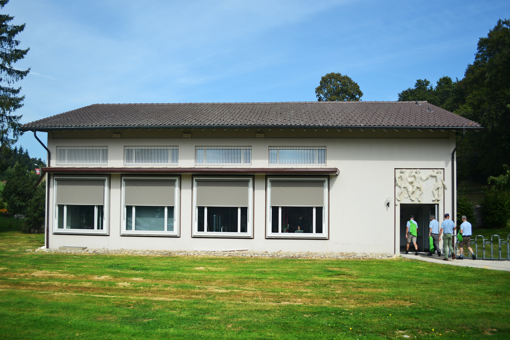 1954 Entstehung des Gymnastikpavillons, heute Nordic Pavillon.