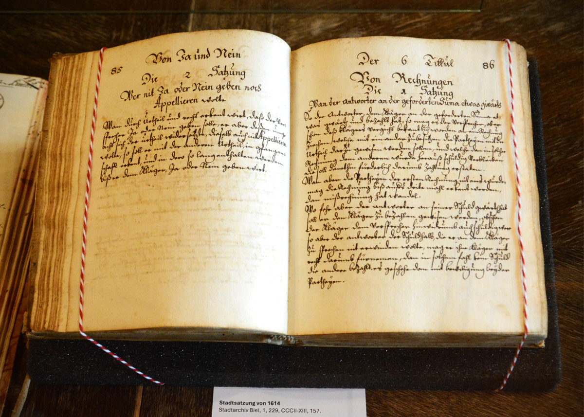 Stadtsatzug von 1614.