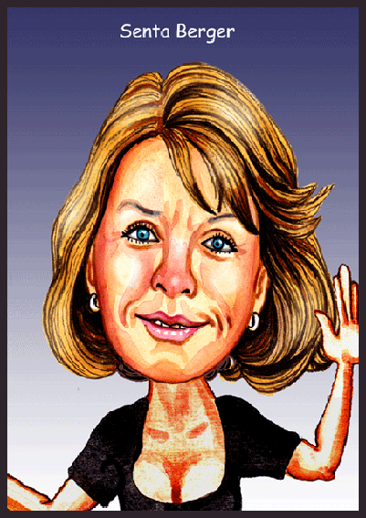 Karikaturen zeichnen lassen, Senta Berger.