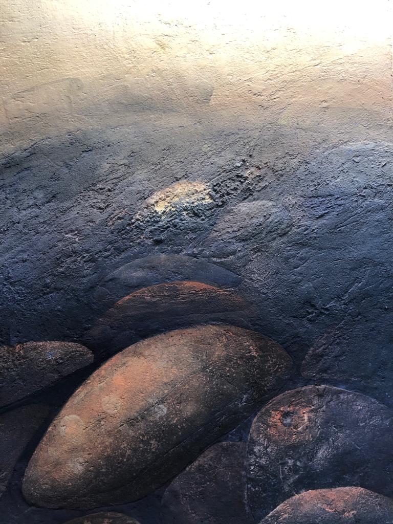 Granit Rose II | Mischtechnik auf Leinwand | 100 x 70 cm