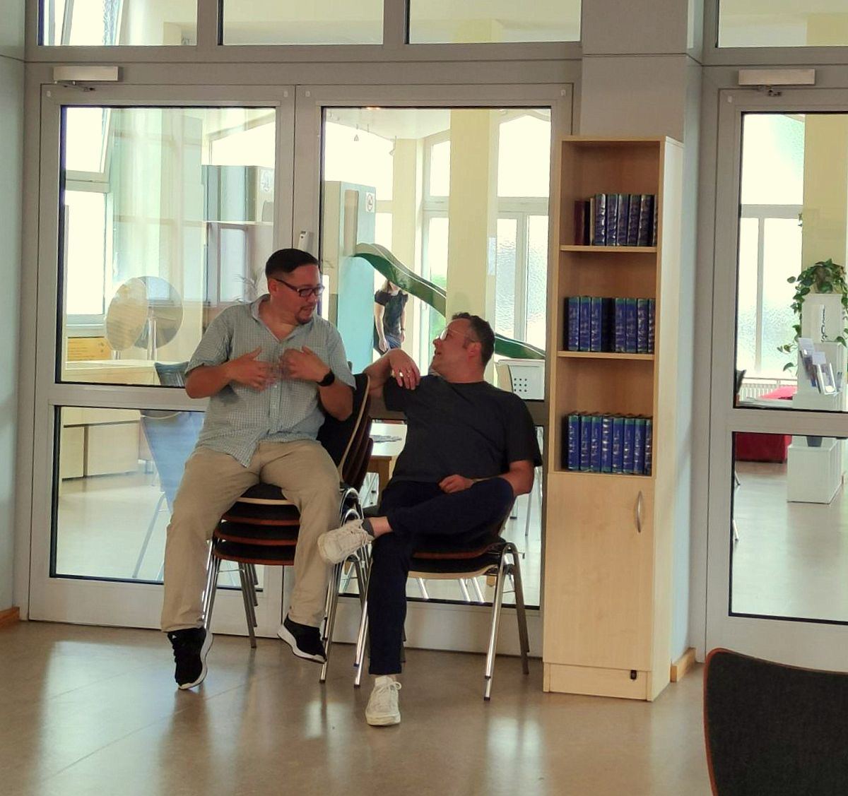 Hanjo & Hanjo in der Pause