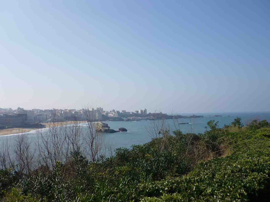 Promenade du phare vue sur Biarritz