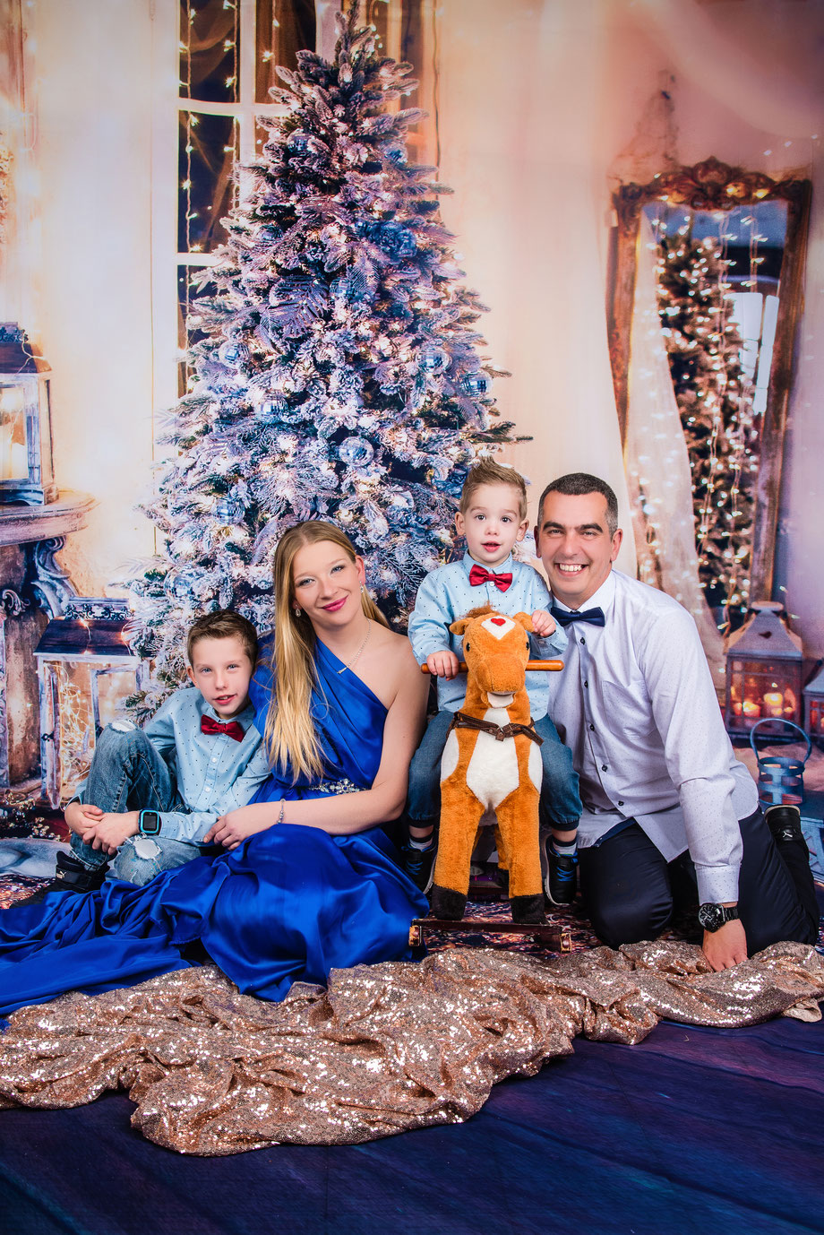 kerst fotoshoot mooi gezin