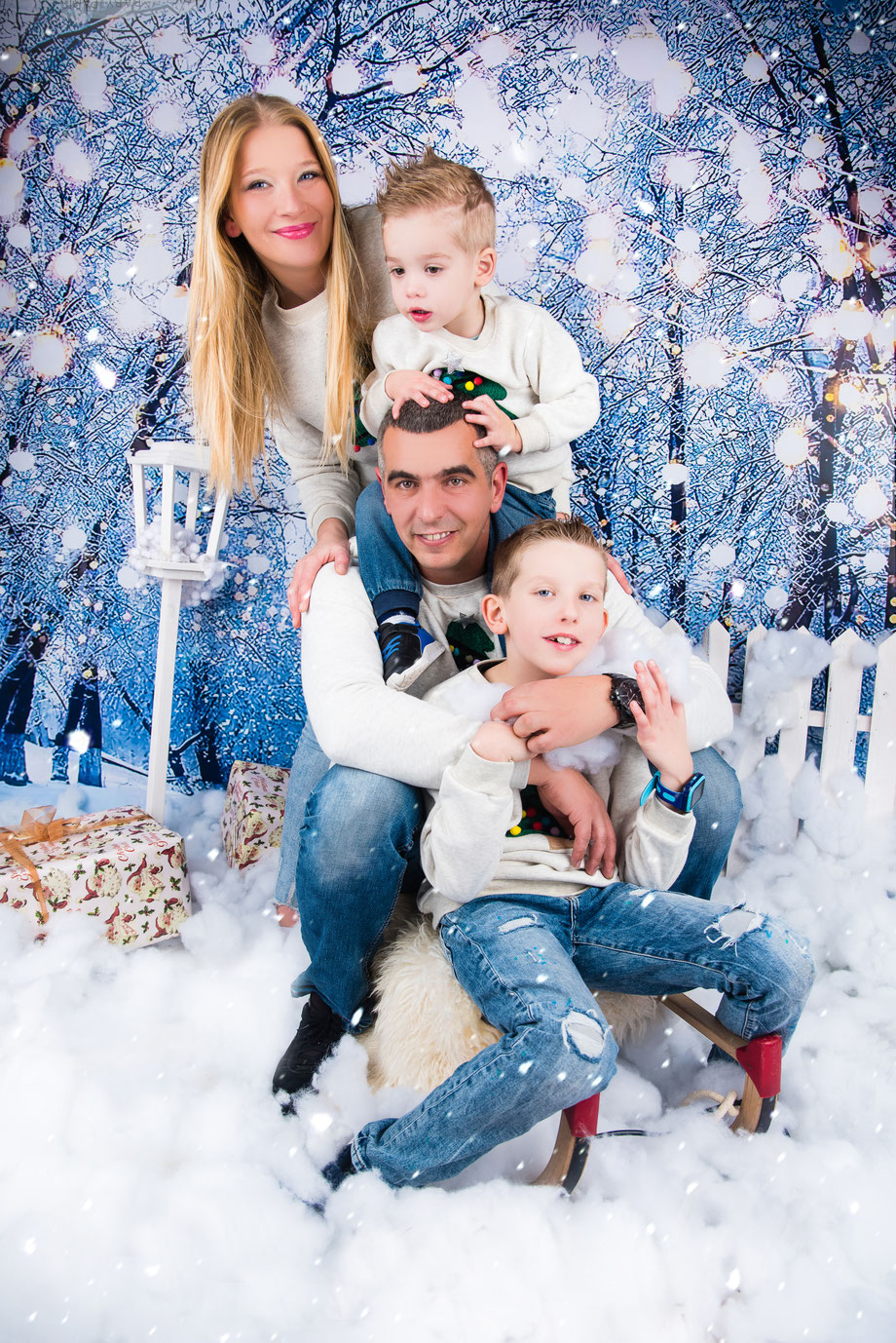 kerstfotoshoot met mama