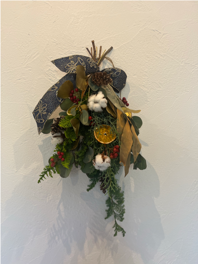 スワッグってなに？？お花の先生とクリスマスを楽しもう！
