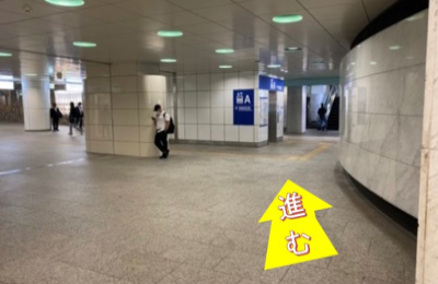 JR新宿駅、丸ノ内線新宿駅からの道順②