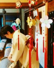 片づけ中！いつの間にカシャ？