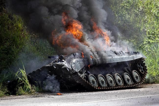 Un coup au but est très souvent synonyme d'incendie dans le compartiment de combat  