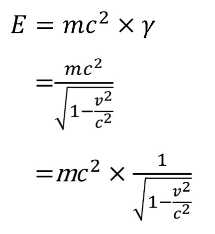 運動エネルギーを足した正式なE=mc^2の方程式