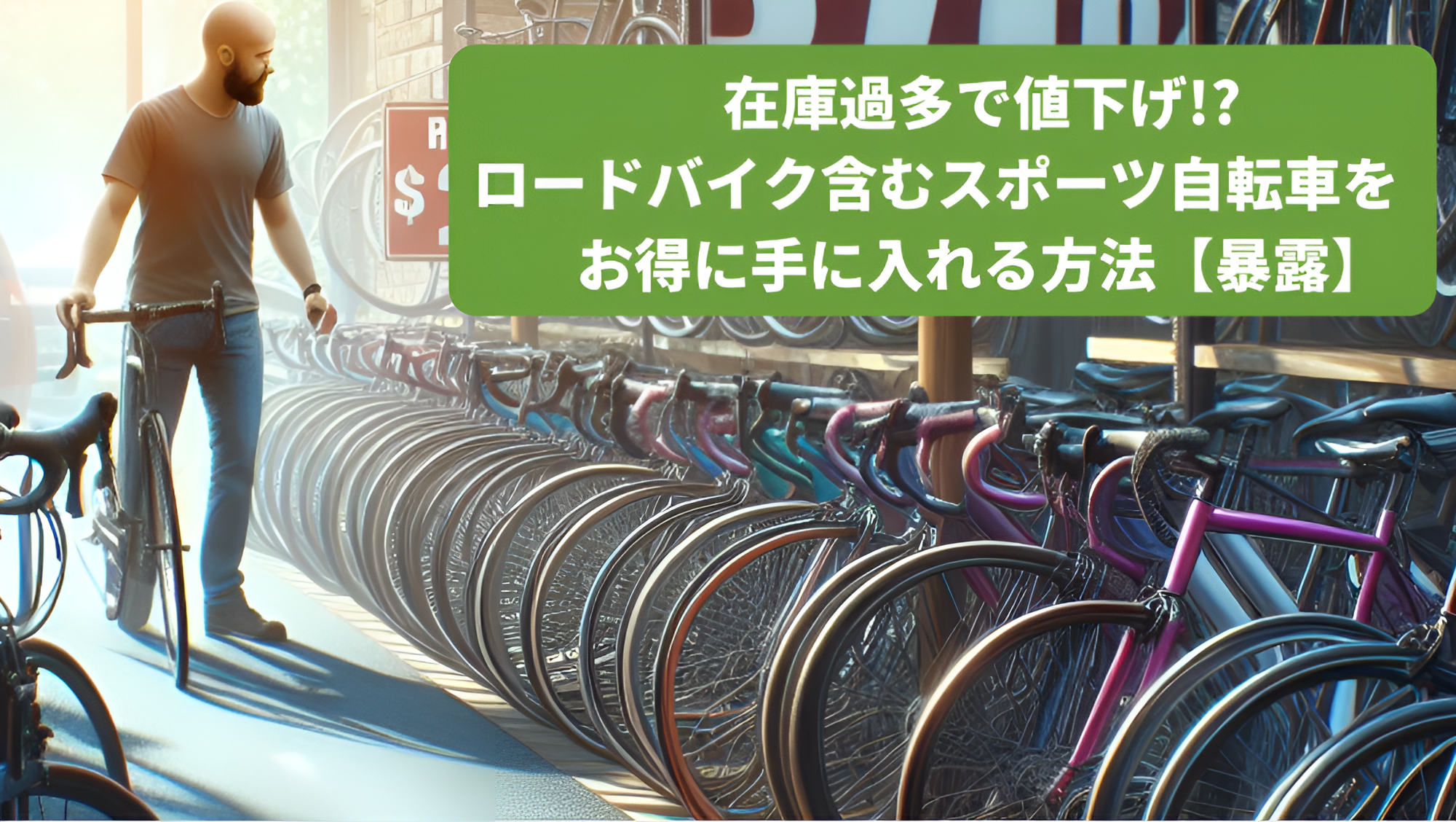 在庫過多で値下げ!!ロードバイク含むスポーツ自転車をお得に手に入れる
