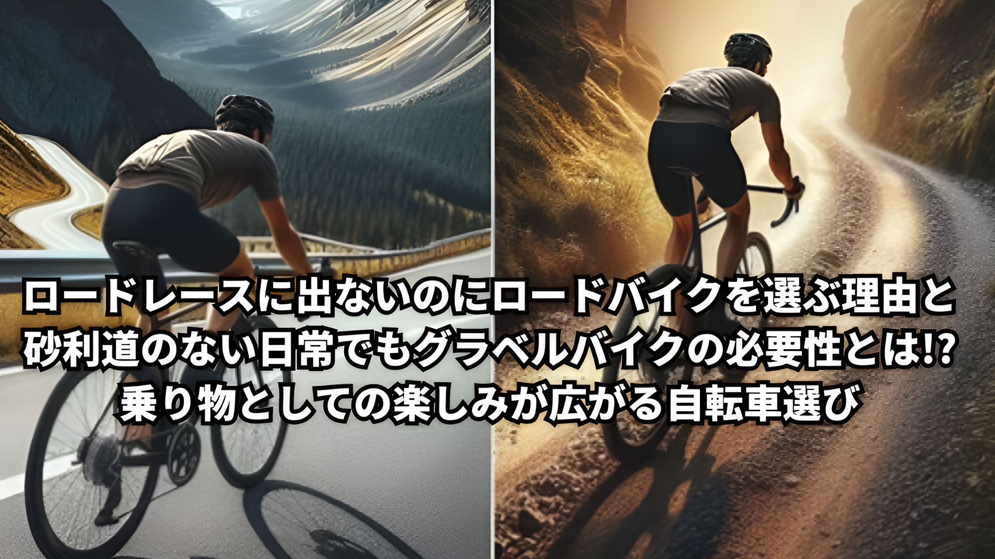 ロードレースに出ないのにロードバイクを選ぶ理由と砂利道のない日常でもグラベルバイクの必要性とは!?乗り物としての楽しみが広がる自転車選び