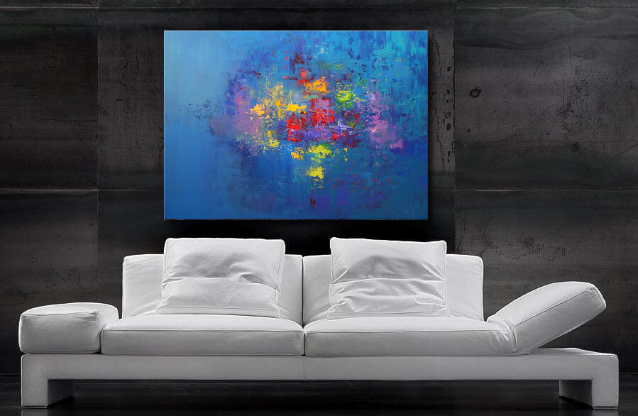 Acrylbilder kaufen, Acrylbild abstrakt, modern Art, modernes Acrylgemälde 120 x 80 cm, Unikat, Handgemalt, modern Art, Wandbilder XXL