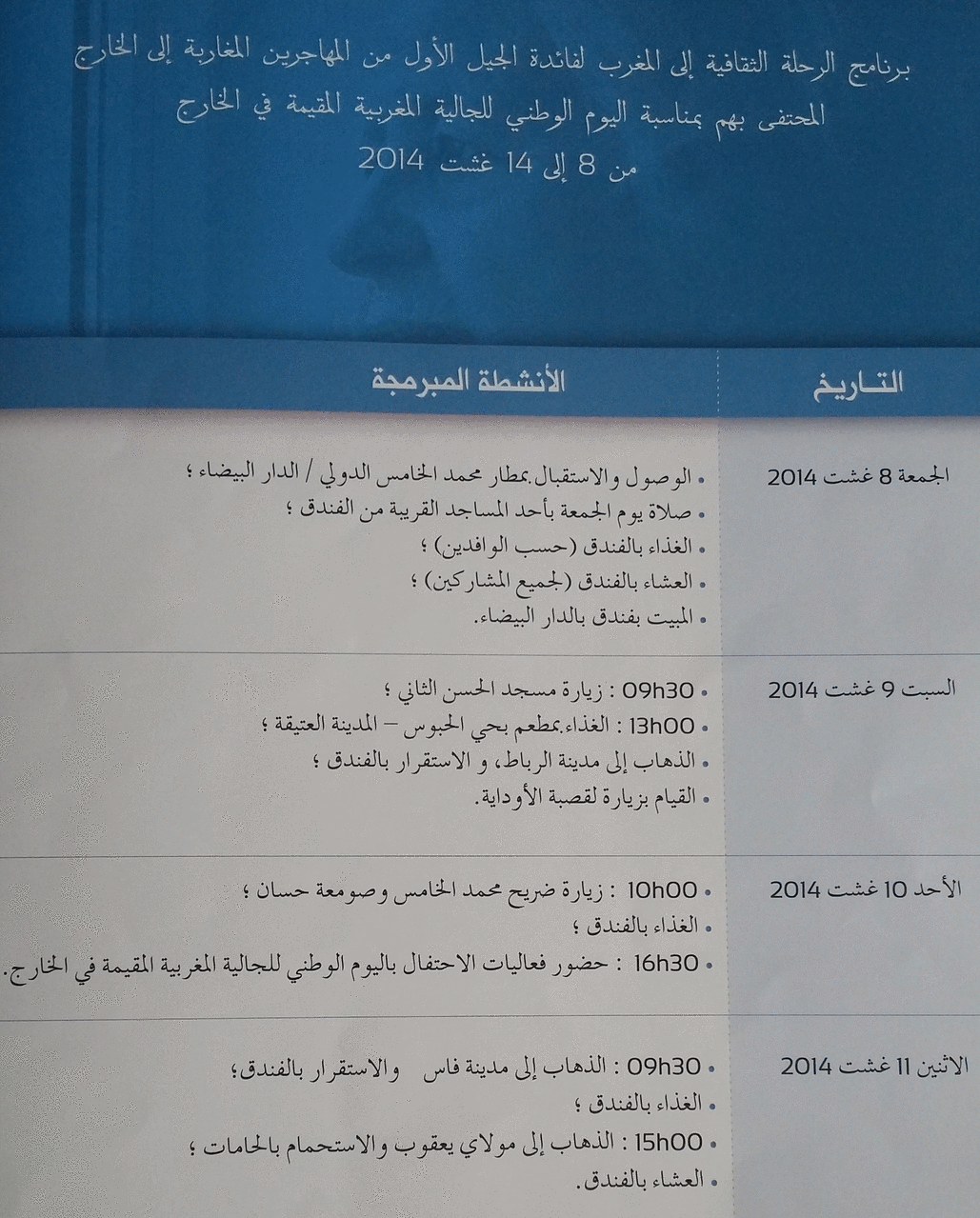 Programme