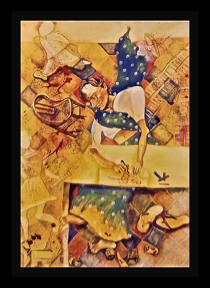 MORE ORDINARY DAYS PLEASE - Size: 30x22 ins. Medium: water colour on paper - #children.
