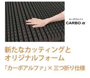 カーボアルファと三つ折り仕様