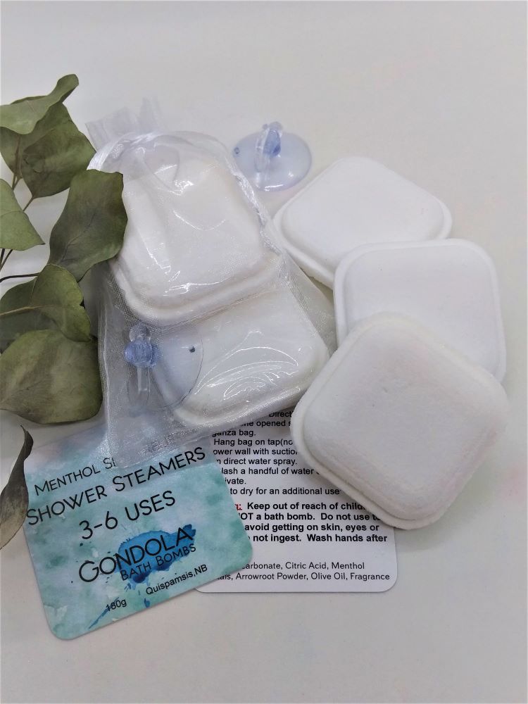 Menthol Sinus Relief Shower Steamers Gondola Bath Bombs