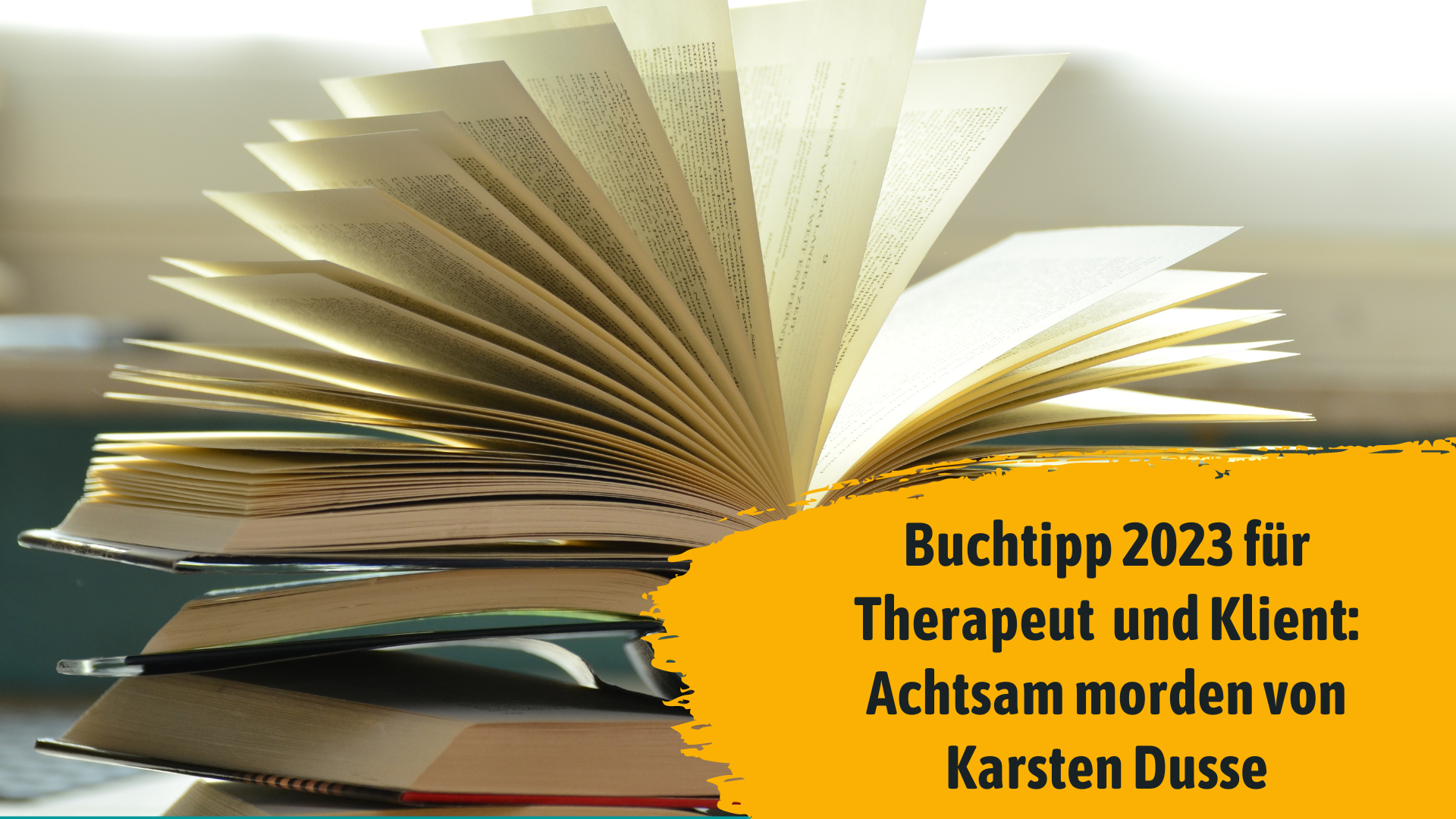 Buchtipp 2023 für Therapeut und Klient: Achtsam morden von Karsten Dusse