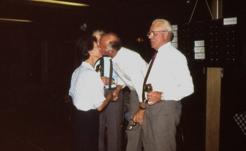 Clubkampioenschap (1985), Piet Woestenburg 1e plaats, Gerard Jacet, Dirk Berkhout en Tiny Volkers