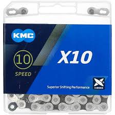 -@Cadena KMC  X10 116 Links NPBK Plata/Gris $650 MXN NP411045