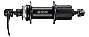 -$MAZA TRASERA SHIMANO FH-QC300 CL 36H 8/9/10/11V OLD:135MM QR NEGRA $460 MXN  NP1110149