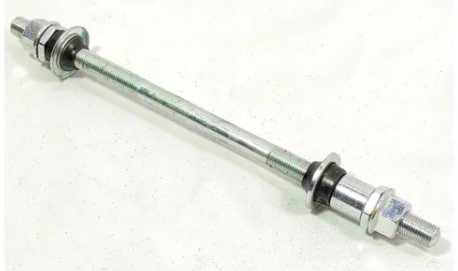 -@Eje Trasero Taiwan Cromado 3/8 c/separador $95MXN NP3355