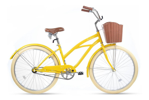 # BICICLETA R26 TURBO TULUM AMARILLA 1 VELOCIDAD. (ACERO) NP 15910 $8,500 MXN