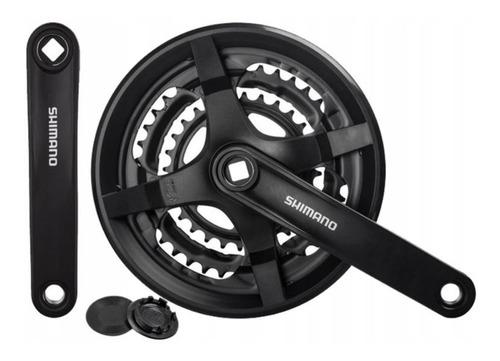 -@MULTIPLICACION SHIMANO TOURNEY FC-TY301 6/7/8V 170mm 48x38x28D c/cubre cadena $600 MXN NP414262