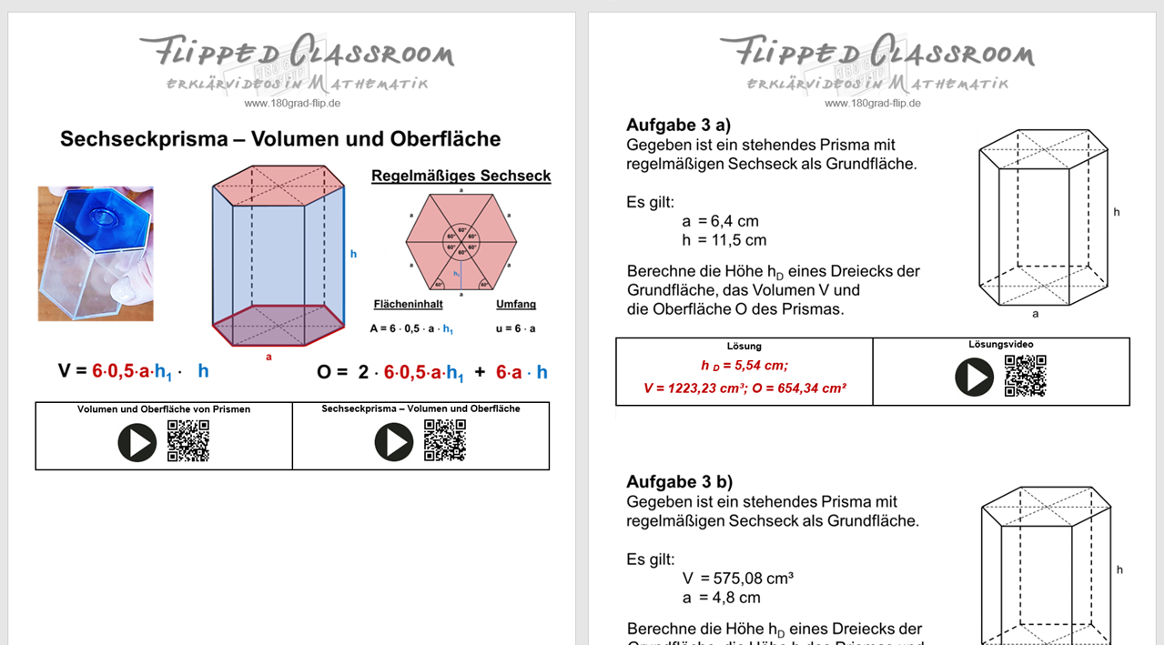 Sechseckprisma meets Pythagoras