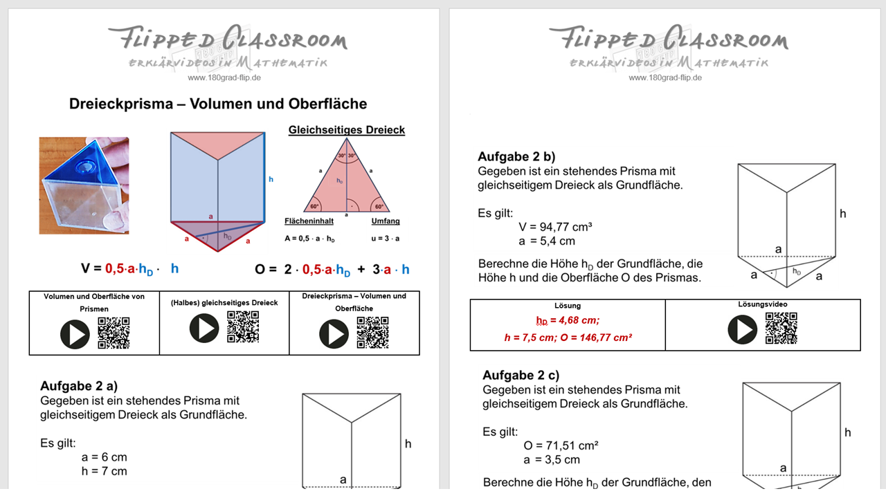 Dreieckprisma meets Pythagoras