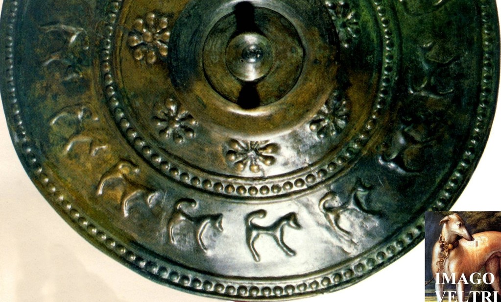 scudo bronzeo celtico da Hallstat 450 a,c.circa