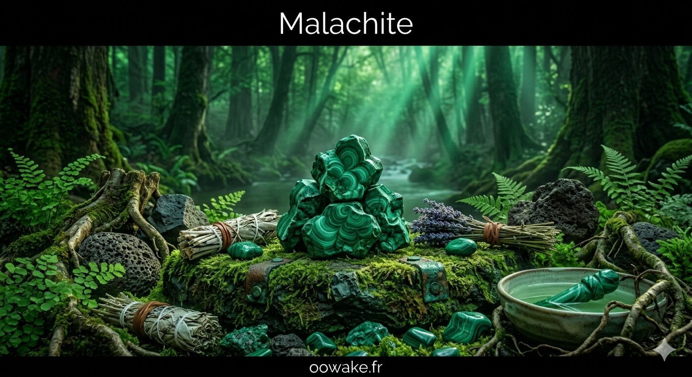Malachite – Pierre de transformation, protection et libération émotionnelle