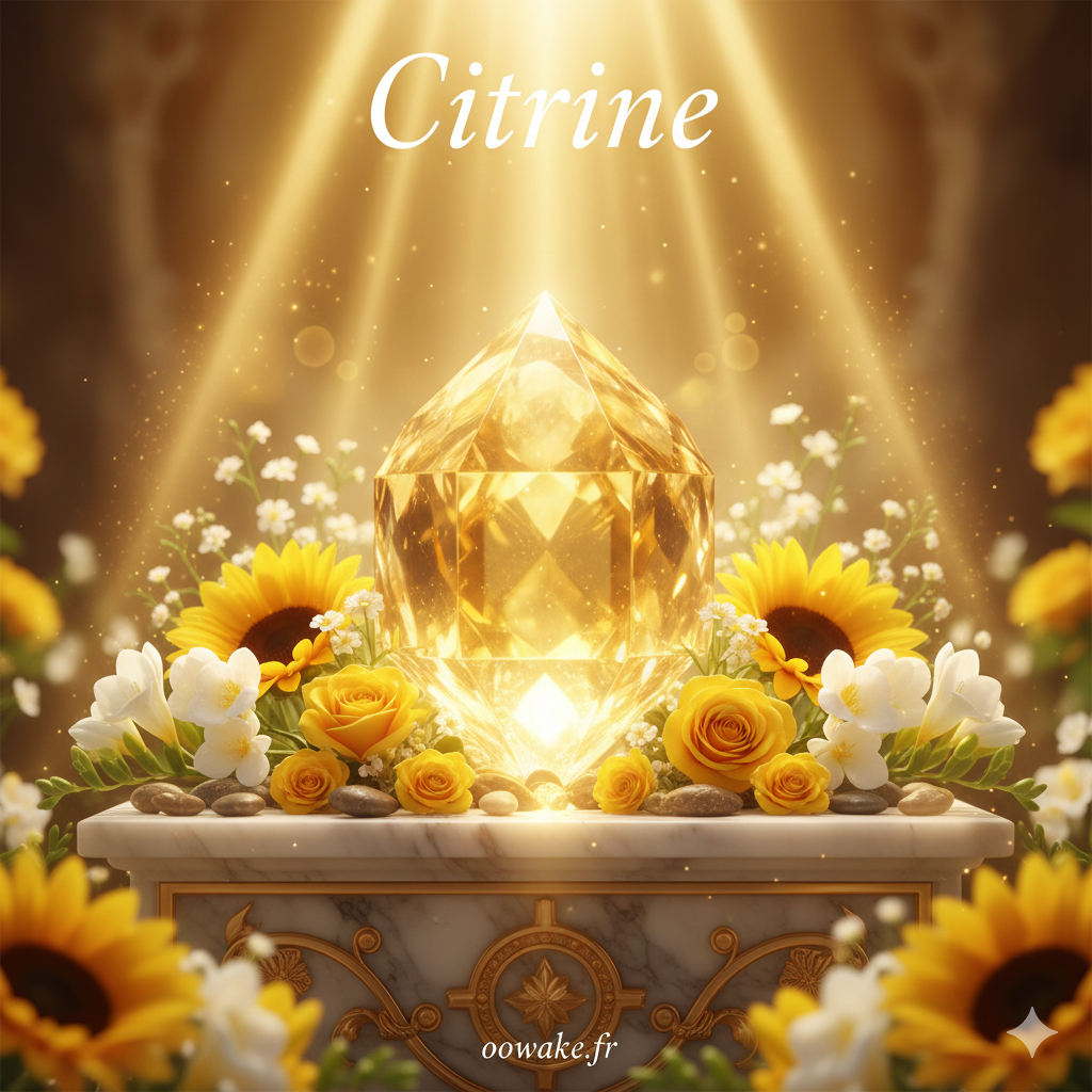 Citrine – La pierre solaire de l’abondance et de la joie