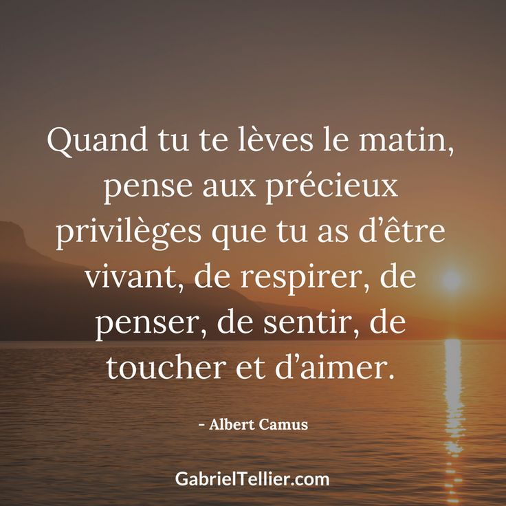Le privilège d’être vivant