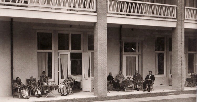 Bethel, Delft, oude foto, tuin Oude Delft