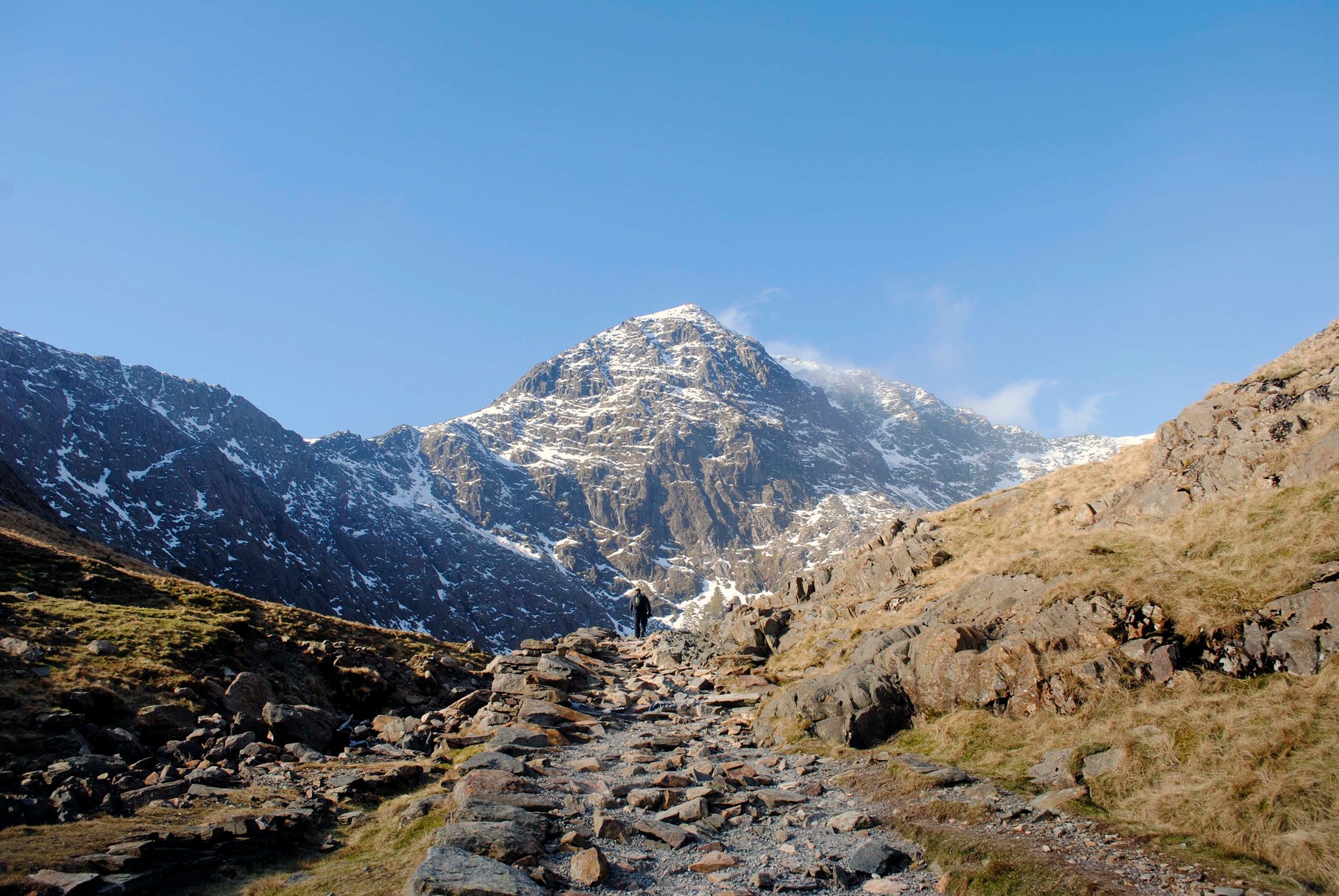 Man versus the Mountain- Snowden, Wales. 