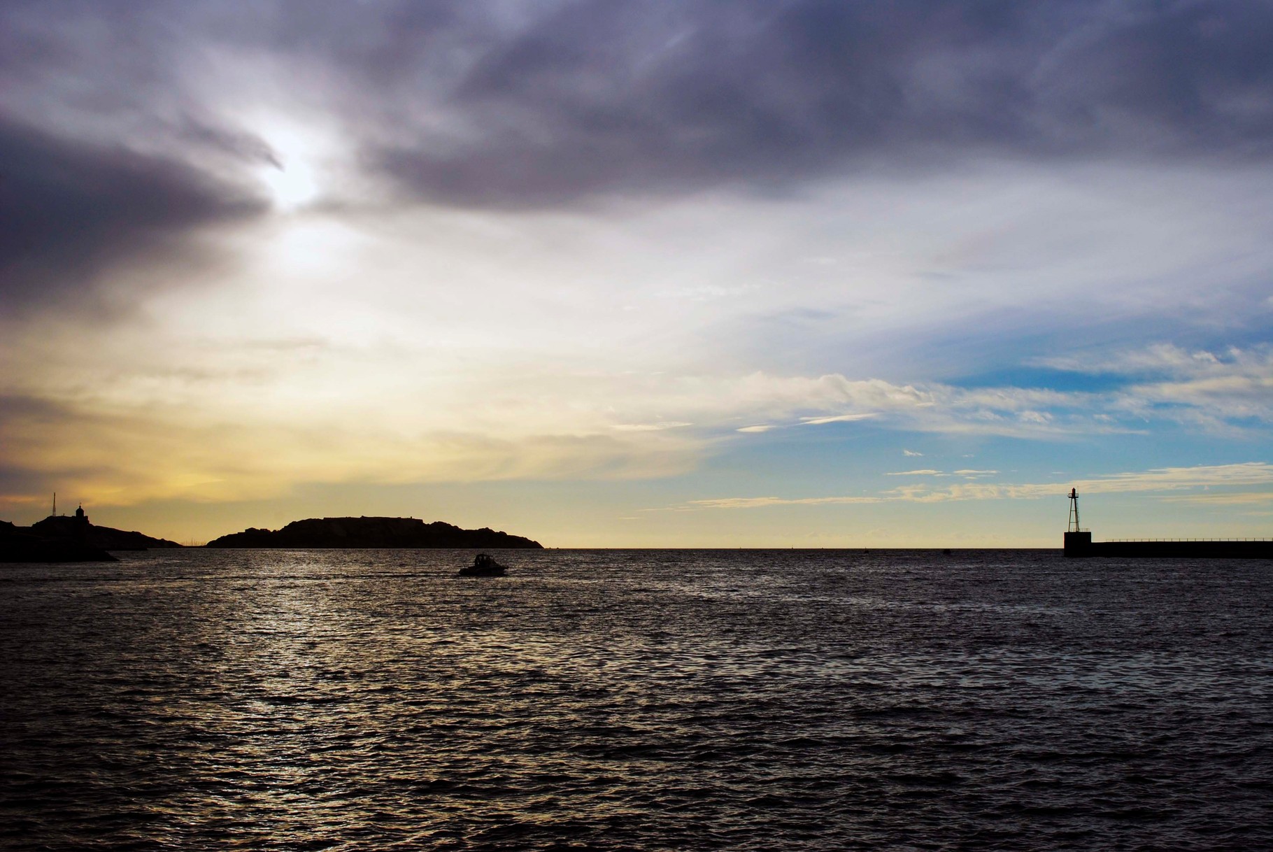 The sun begins to set in Marseille. Sunset photography never gets old... or does it?