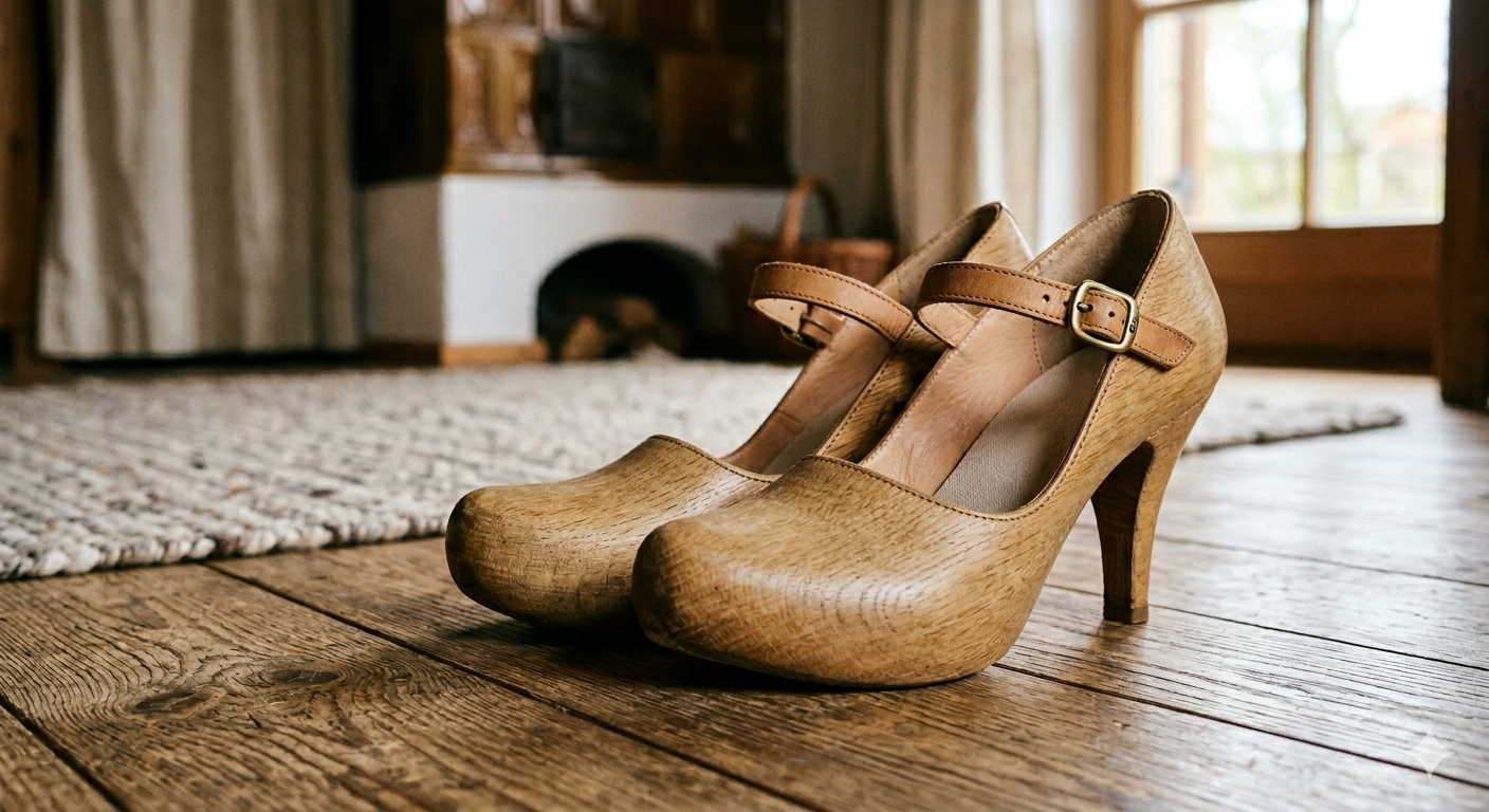 Holzschuhmacherwerkstatt mit neuem Angebot