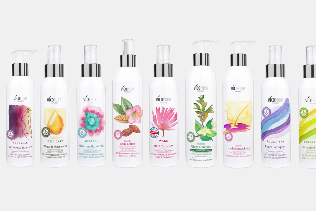 Verpackungsdesign für pflanzliche Kosmetik // Übersicht