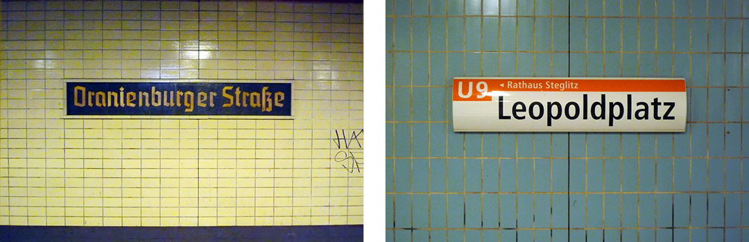 Fotos aus der Berliner U-Bahn