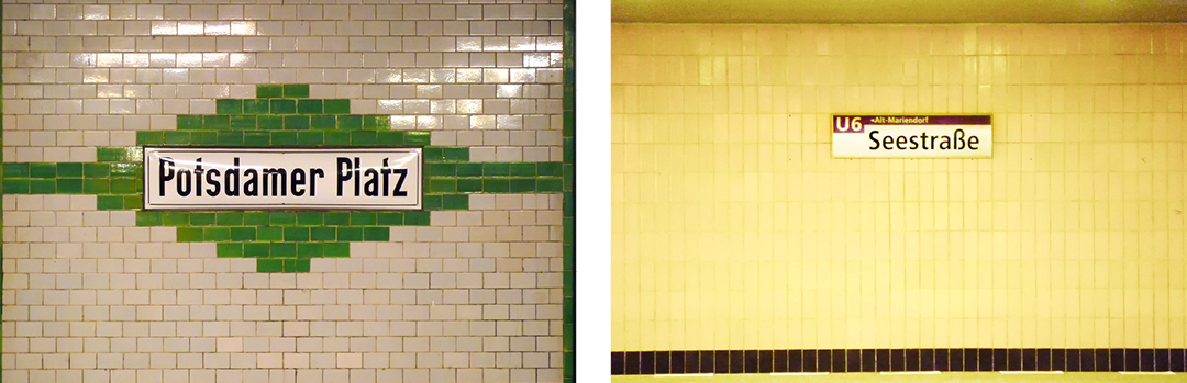 Fotos aus der Berliner U-Bahn