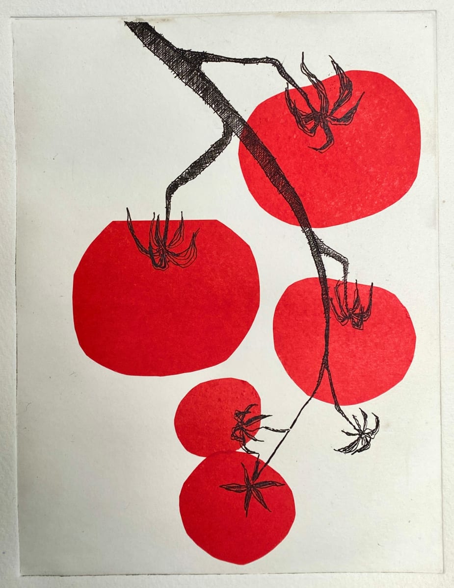 Philine van der Vegte, Tomaten, ets op papier