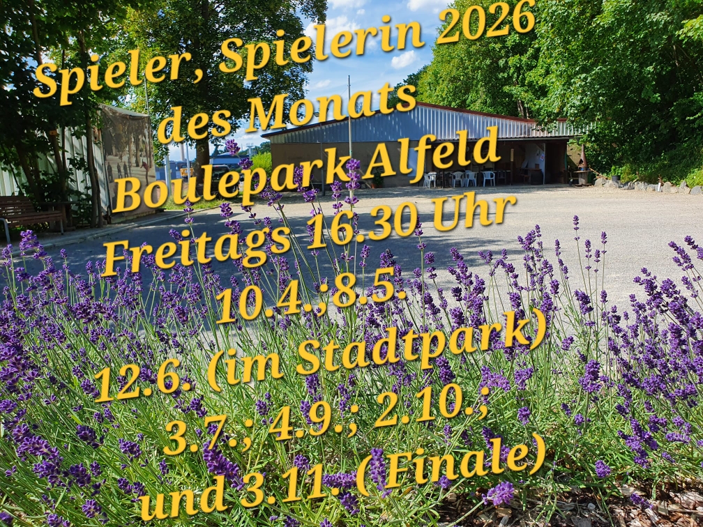 Bonjour Alfeld! Gute Kugeln!