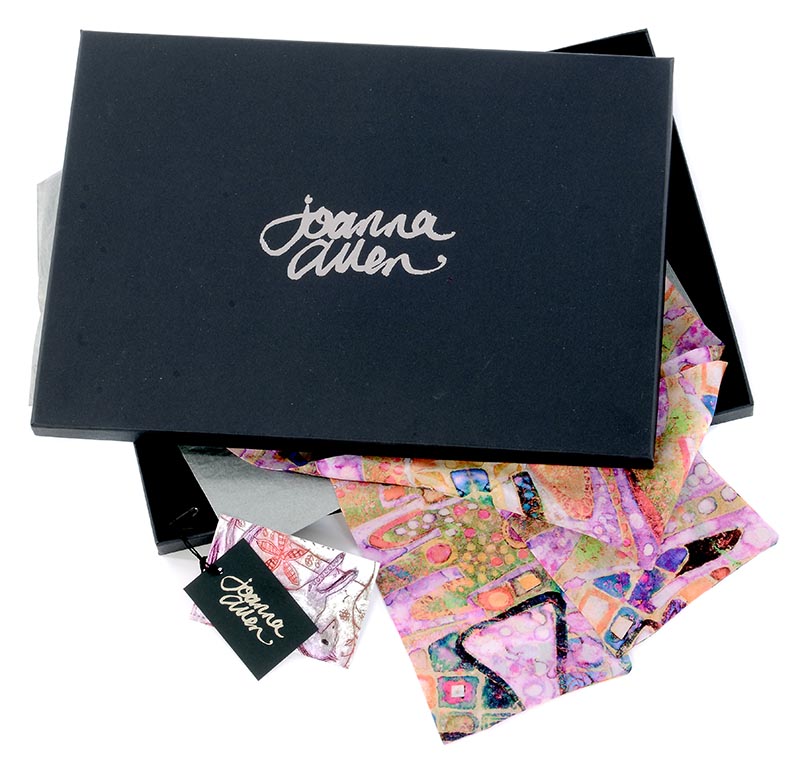 luxury silk scarf presentation gift box