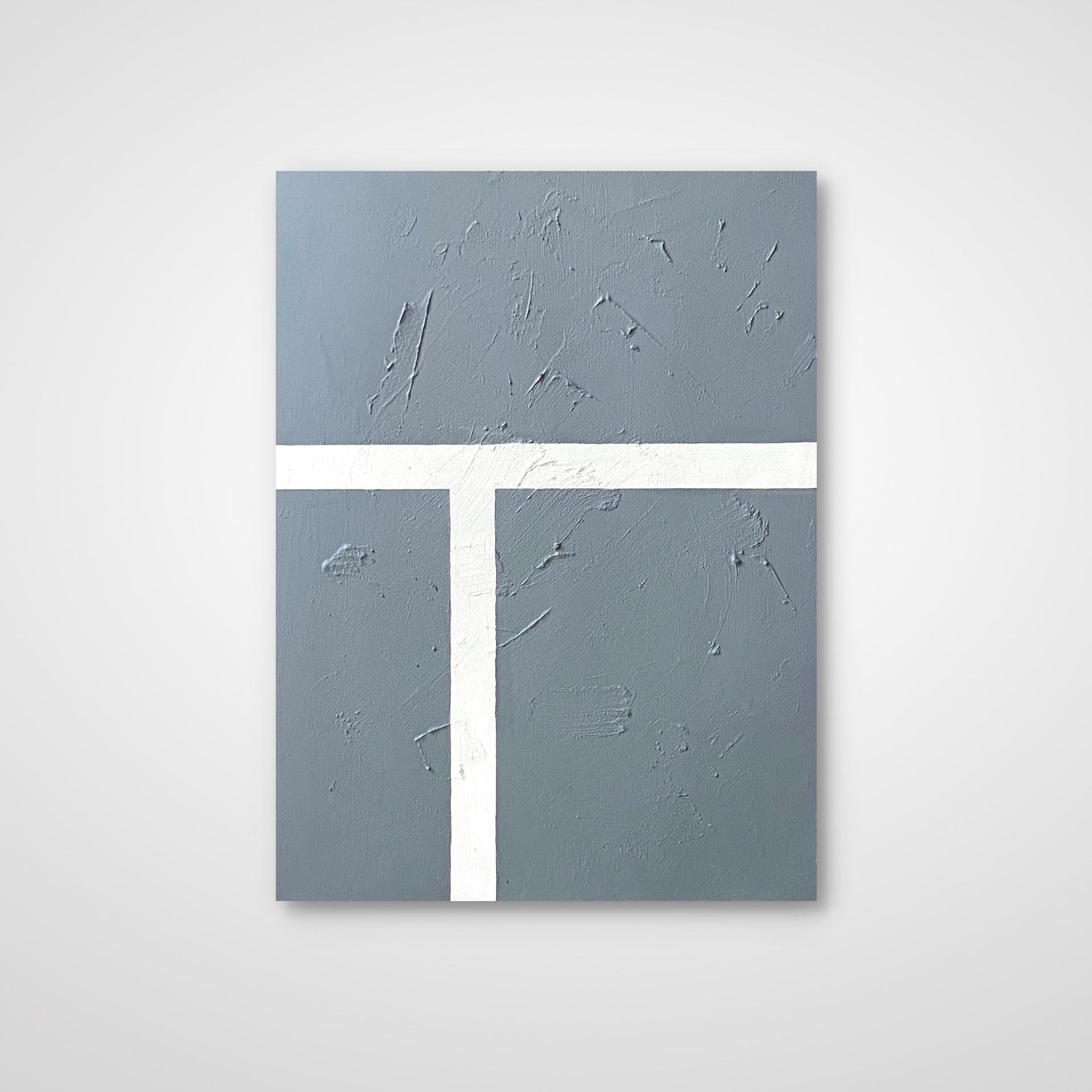 JEU VIII, Acrylic + concrete paste on canvas, 80 x 60 cm, 2024