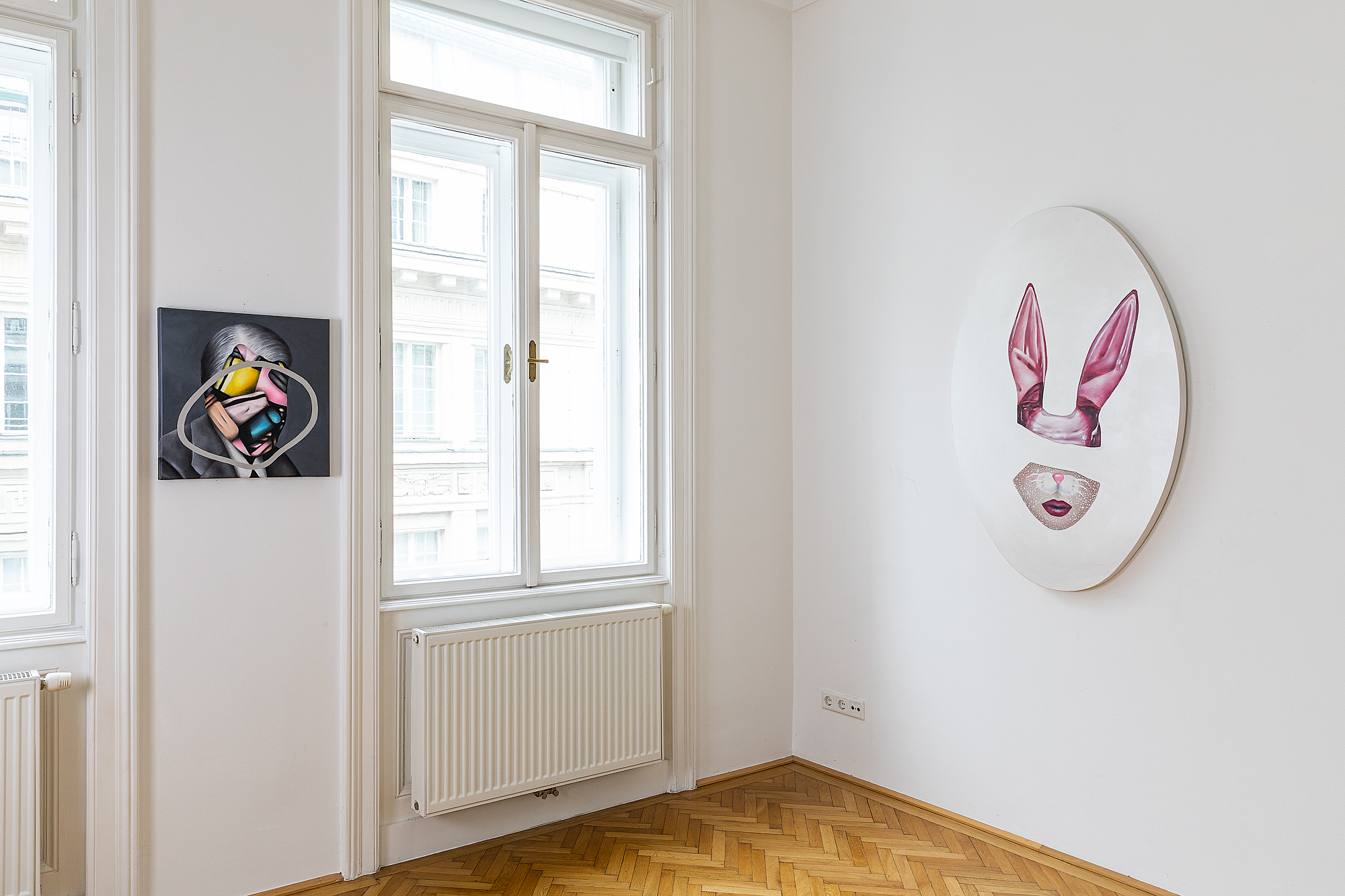 Installation view PETRA VON KAZINYAN: THE FILTERED SELF, Common Sense Gallery, Vienna, Austria / Solo show, October 2023