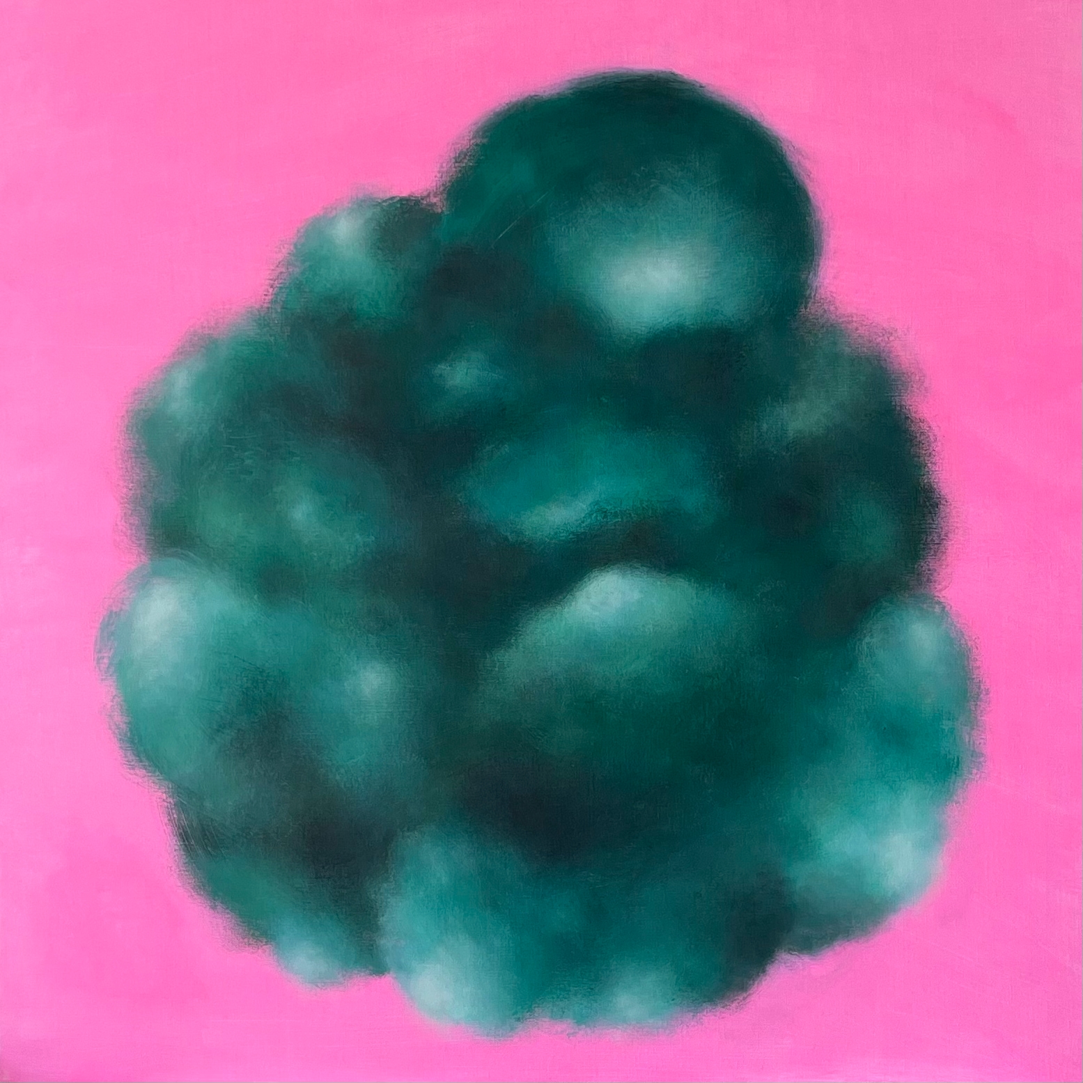 LAURIN'S ROSE GARDEN, acrylic on canvas, 100 x 100 cm, 2023