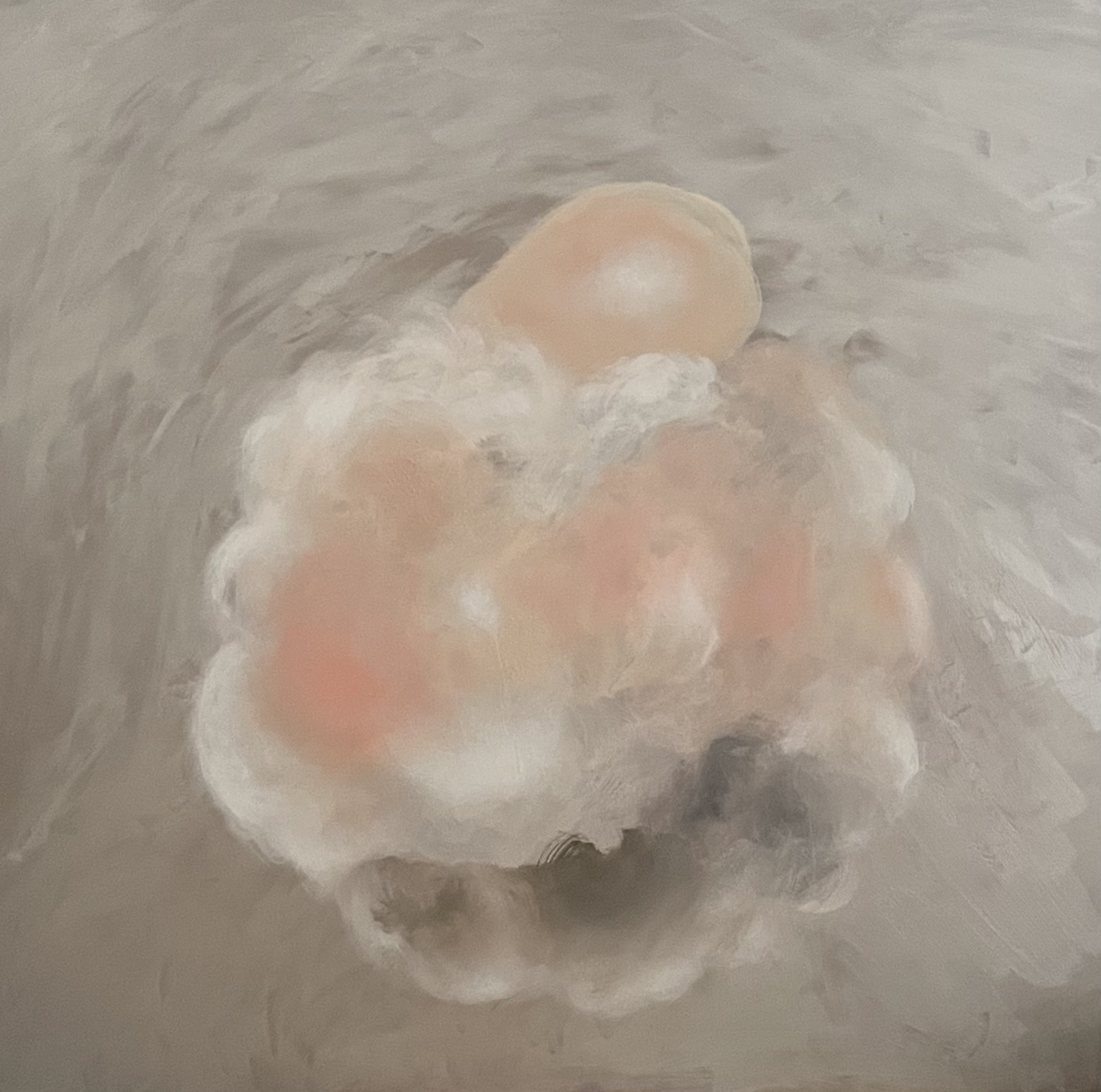 MODIGLIANI SKIN, BLUSHING, acrylic on canvas, 180 x 180 cm, 2023