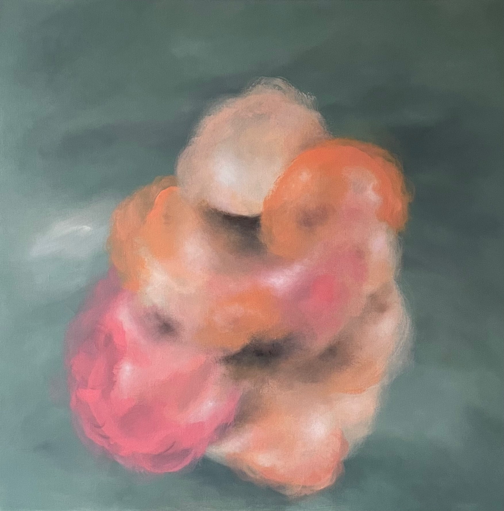 die sanfte glut der poesie, acrylic on canvas, 120 x 120 cm, 2023